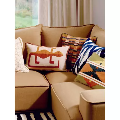 John Lewis Paz Cushion Indigo | 50 x 50cm