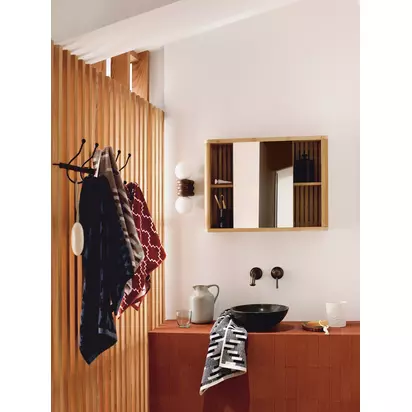 John Lewis Castillo Towels, Burnt Umber Burnt Umber | H90 x W50cm