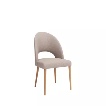 John Lewis Moritz II Boucle Yarn Dining Chair Oatmeal | H91 x W52 x D59.5cm