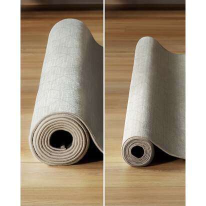 Prisma Monochrome Flatwoven Rug - 245 x 305 cm - Rug + Pad System
