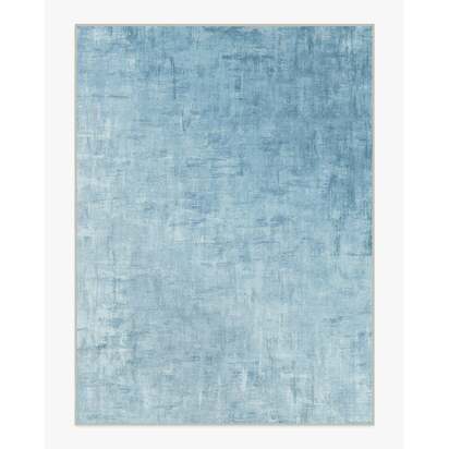 Impasto Slate Blue Flatwoven Rug - 275 x 365 cm - Rug + Pad System