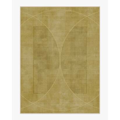 Ayla Gold Flatwoven Rug by Architectural Digest - 275 x 365 cm - Rug + Pad System