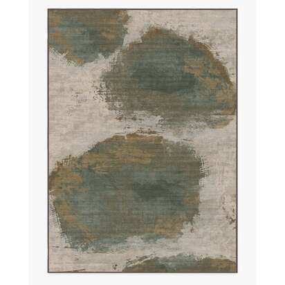 Jorda Bronze Natural Flatwoven Rug by Architectural Digest - 305 x 425 cm - Rug + Pad System