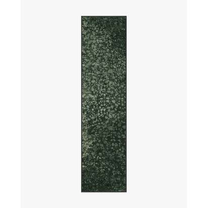 Terran Moss Flatwoven Rug by Architectural Digest - 75 x 305 cm - Rug + Cushioned Pad System