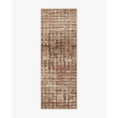 Brooklyn Copper Clay Flatwoven Rug by Architectural Digest - 75 x 215 cm - Rug + Cushioned Pad System