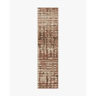 Brooklyn Copper Clay Flatwoven Rug by Architectural Digest - 75 x 305 cm - Rug + Cushioned Pad System