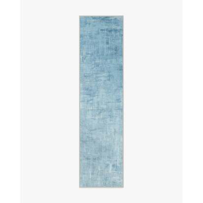 Impasto Slate Blue Rug - 75 x 305 cm - All-In-One Rug