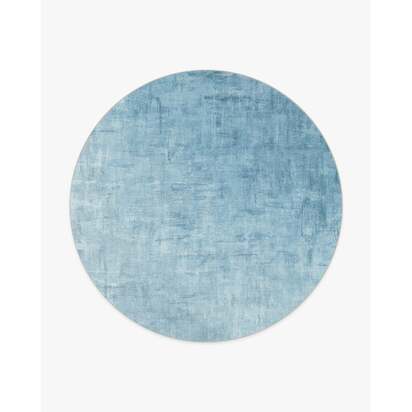 Impasto Slate Blue Rug - 245 Round cm - All-In-One Rug