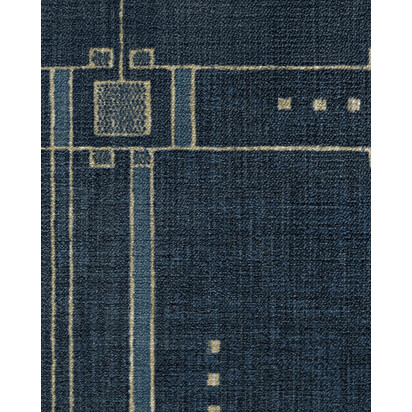 Avery Midnight Blue Rug by Architectural Digest - 245 Round cm - All-In-One Rug