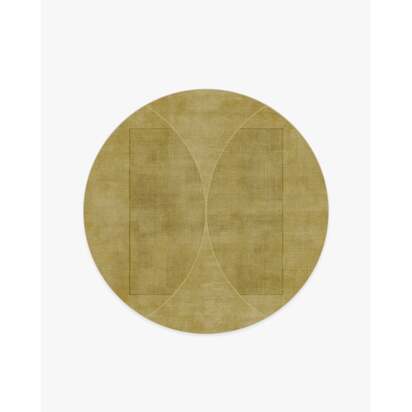 Ayla Gold Rug by Architectural Digest - 185 Round cm - All-In-One Rug