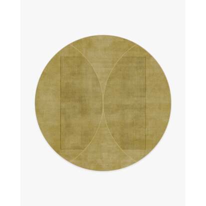 Ayla Gold Rug by Architectural Digest - 245 Round cm - All-In-One Rug