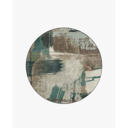 Dresden Shadow Multicolour Rug by Architectural Digest - 185 Round cm - All-In-One Rug