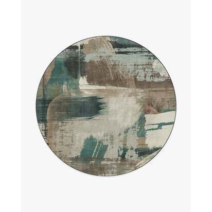 Dresden Shadow Multicolour Rug by Architectural Digest - 245 Round cm - All-In-One Rug