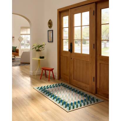 Echo Soft Teal Rug - 75 x 215 cm - All-In-One Rug