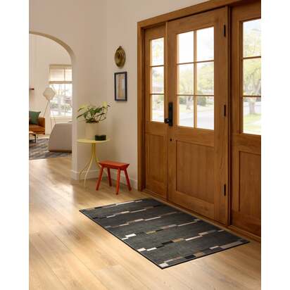 Rift Charcoal Rug - 60 x 90 cm - All-In-One Rug