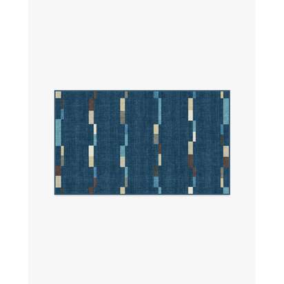 Rift Navy Rug - 90 x 150 cm - All-In-One Rug