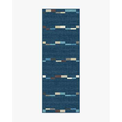 Rift Navy Rug - 75 x 215 cm - All-In-One Rug