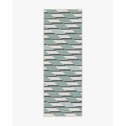 Tess Soft Teal Rug - 75 x 215 cm - All-In-One Rug