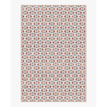 Orana Red & Light Blue Rug - 200 x 290 cm - All-In-One Rug