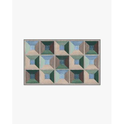 Hedra Soft Teal Rug - 90 x 150 cm - All-In-One Rug