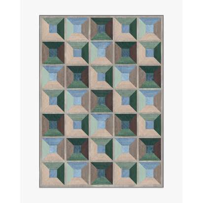 Hedra Soft Teal Rug - 150 x 215 cm - All-In-One Rug
