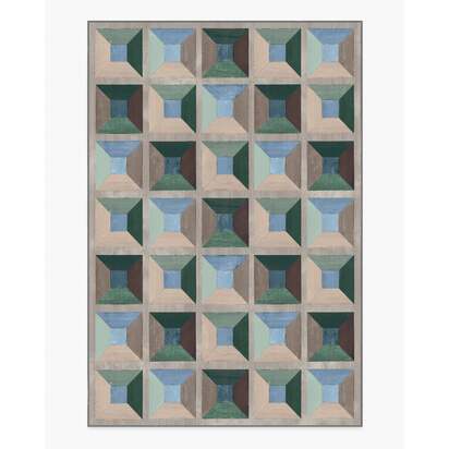 Hedra Soft Teal Rug - 185 x 275 cm - All-In-One Rug