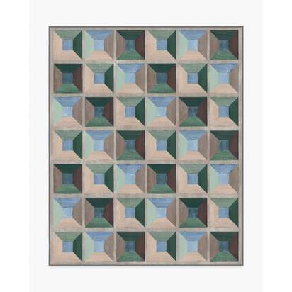Hedra Soft Teal Rug - 245 x 305 cm - All-In-One Rug