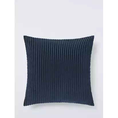 John Lewis Jumbo Cord Cushion Navy | H50 x W50cm