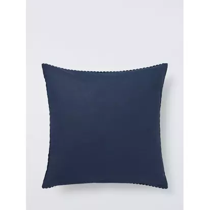 John Lewis Jumbo Cord Cushion Navy | H50 x W50cm