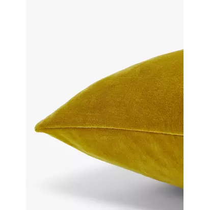 John Lewis Cotton Velvet Cushion Ochre | 50 x 50 cm