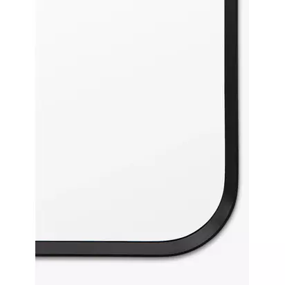Gallery Direct Riverside Full-Length Metal Frame Leaner Mirror, 170 x 70cm Black | 170 x 70 x 3.5cm