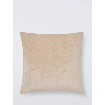John Lewis Chenille Cushion Natural | 50 x 50cm