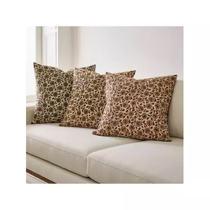 West Elm Laney Cushion Cover, Elm Elm | W51 x L51cm