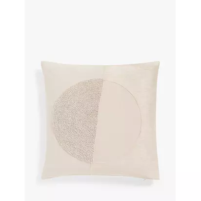 John Lewis Segment Cushion Putty | 50 x 50cm