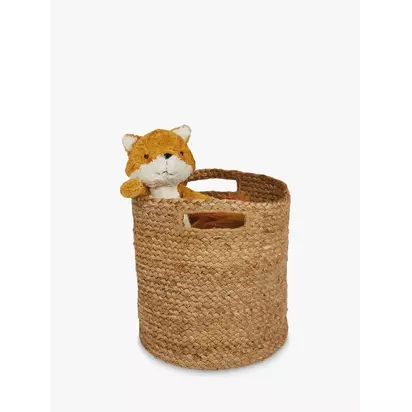 Great Little Trading Co Jute Storage Basket Natural | H28 x Dia.28cm