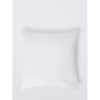 John Lewis Microfibre Cushion Pad White | H55 x W55 x D20cm