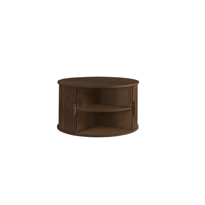 Axel Round Fluted Coffee Table with Storage