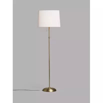 John Lewis Isabel Oval Shade Floor Lamp Antique Brass | H150 x Dia.42cm