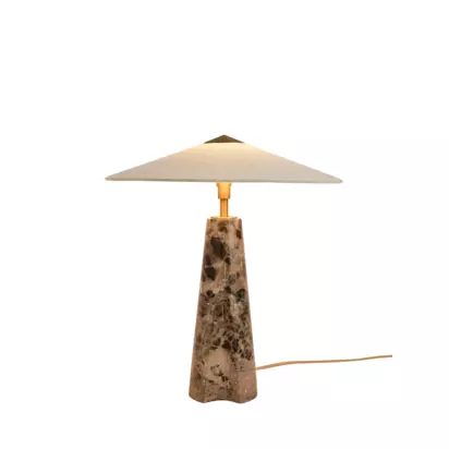 MADE Heath Marble Table Lamp, Multi Multi Multi | H44 x W40 x D40cm