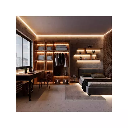 Calex Vista Edge Tunable White LED Light Strip, 5m White Multi White | L5m x H0.25cm x D0.8cm