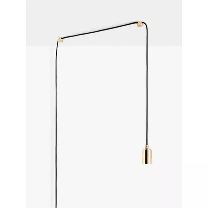 Tala Brass Plug-in Portable Pendant Light, Bronze Bronze | H7.9 x Dia.4cm