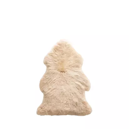 The Small Home Sheepskin Rug, Natural Nautral | H6 x W60 x D95cm