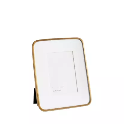 Pottery Barn Radius Photo Frame & Mount, Brass Brass | H29 x W24 x D1cm