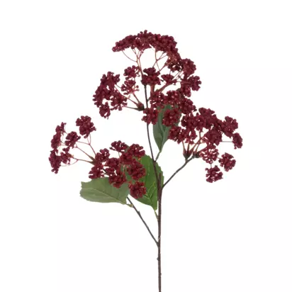 Floralsilk Artificial Rice Flower Spray, 70cm, Red Red | H70 x W25 x D25cm