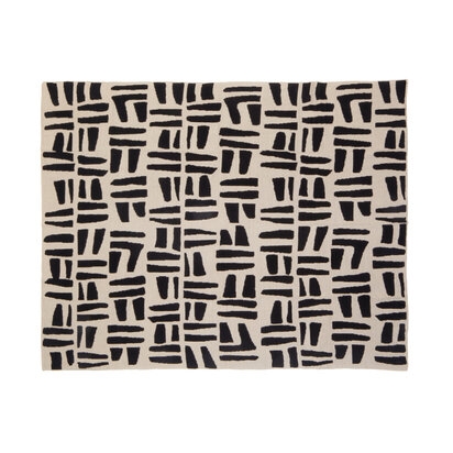 Bosie Ozella Natural And Black Throw