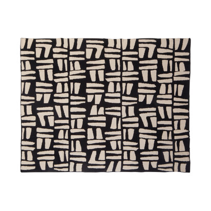 Bosie Ozella Natural And Black Throw