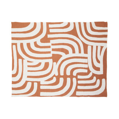 Bosie Ozella Natural And Terracotta Throw