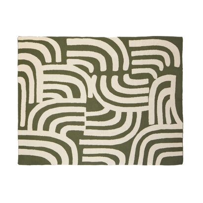 Bosie Ozella Natural And Green Throw