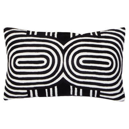 Bosie Ozella Black And White Cushion