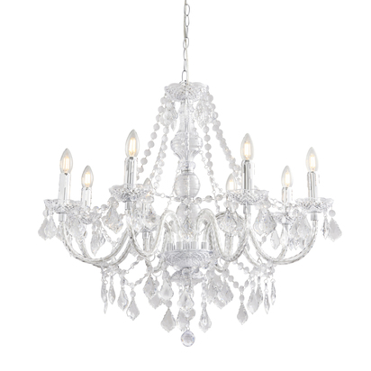 Southwold 8lt pendant Pendant light Clear acrylic & chrome plate